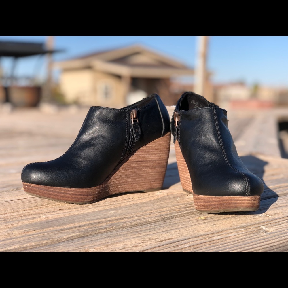 Dr. Scholl’s Harlie Wedge Bootie Black 8.5 True Comfort